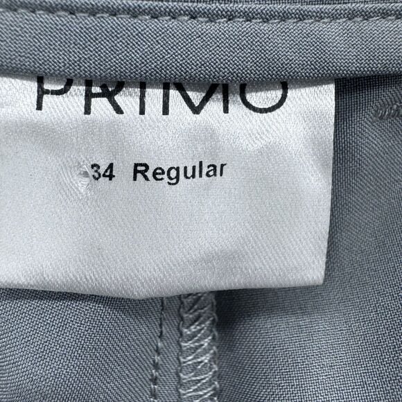 Primo Pants Men 34 Reg Performance Golf Jogger Stretch Tapered Zip Ankle Gray - Picture 4 of 9